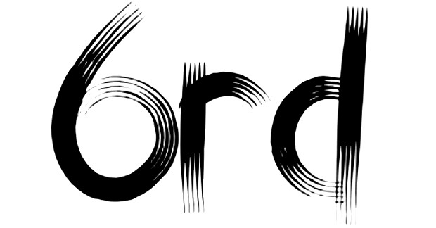 Adios Amigos フォントでの「6rd」